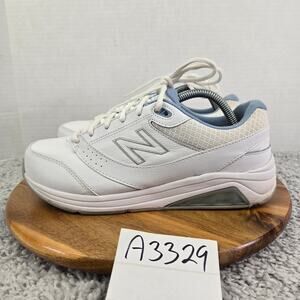 New Balance 928v3 White Blue Daily Casual Comfort Walking Shoe Womens 9.5 D Wide